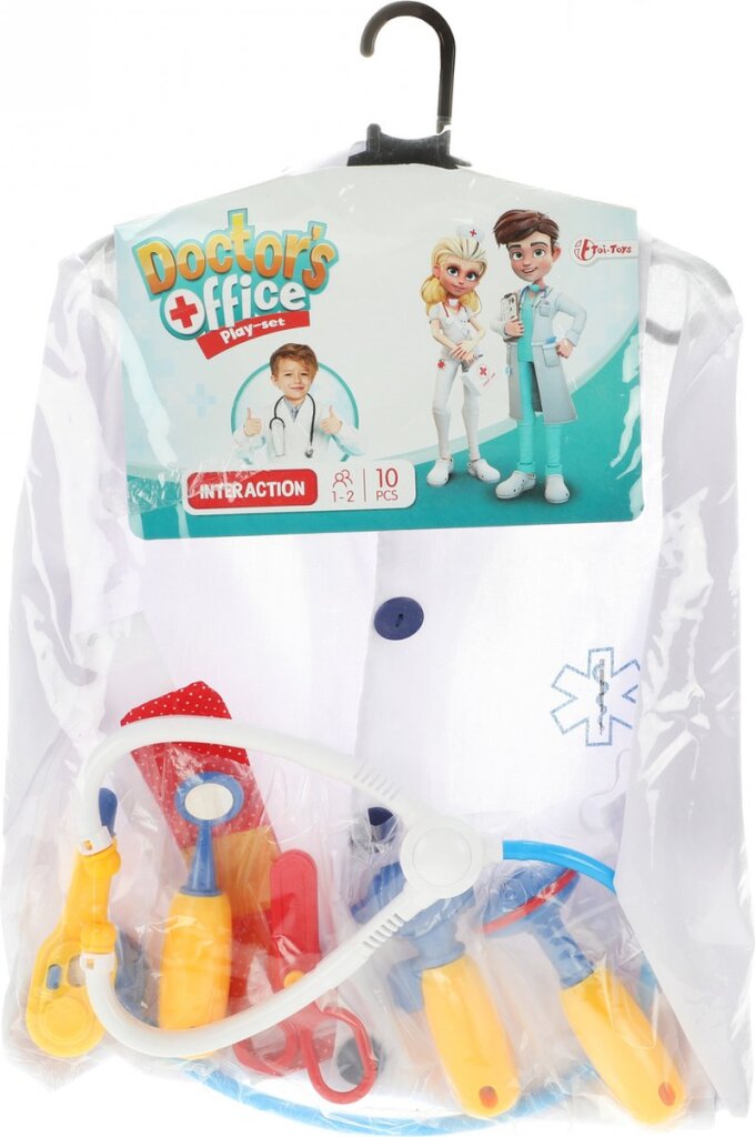 Toi-toys anziehset Arzt Junior Polyester weiß 10-teilig