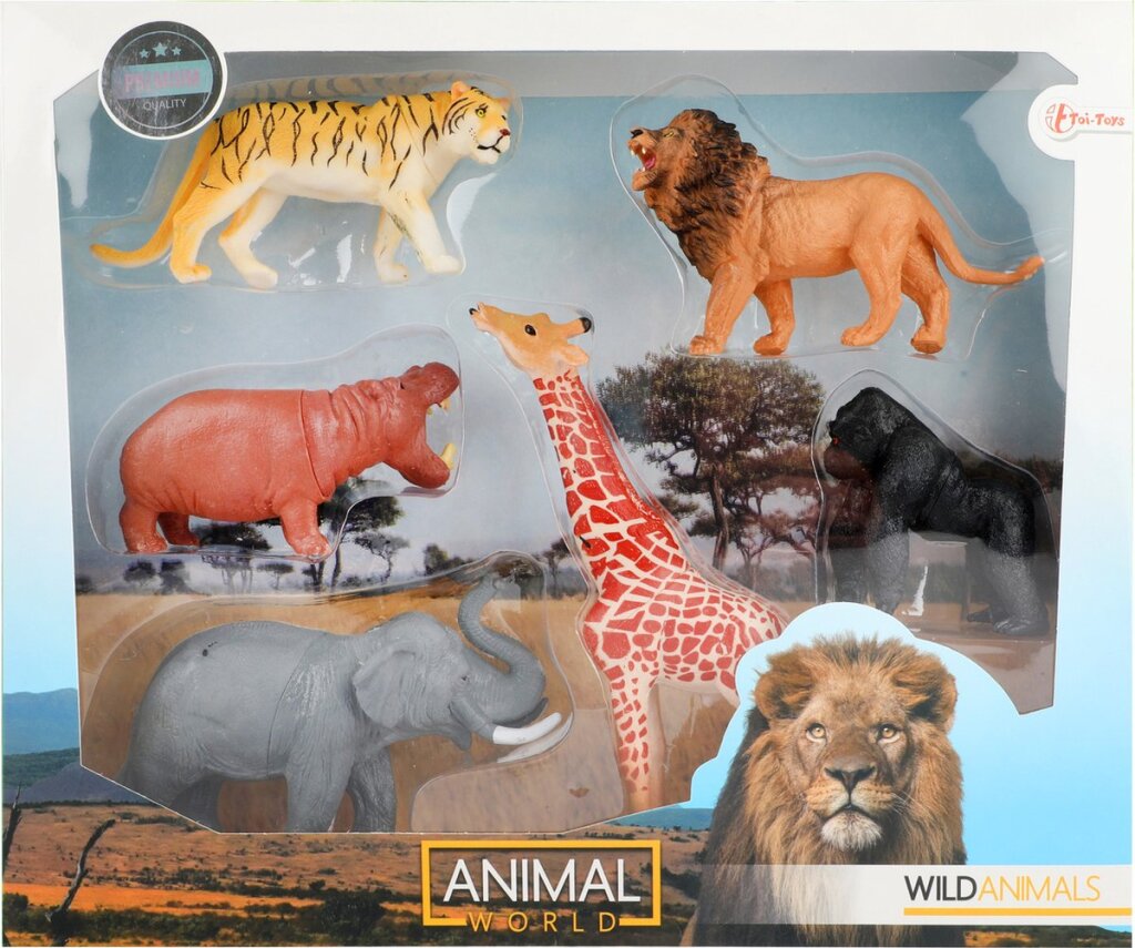 Tierwelt wilde Tiere Elefant Löwe Tiger Gorilla Giraffe Nilpferd