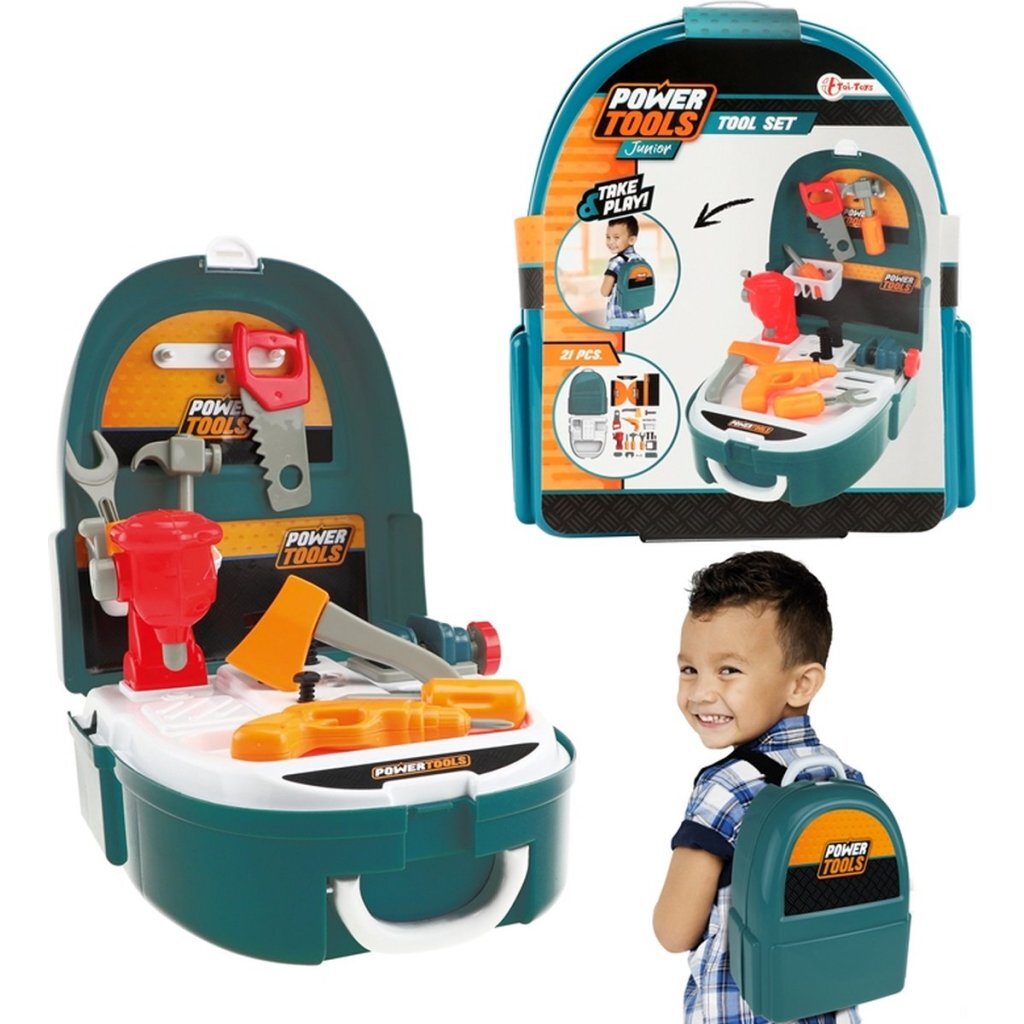 Toi-Toys Elektrowerkzeuge Tool in Rucksack eingestellt