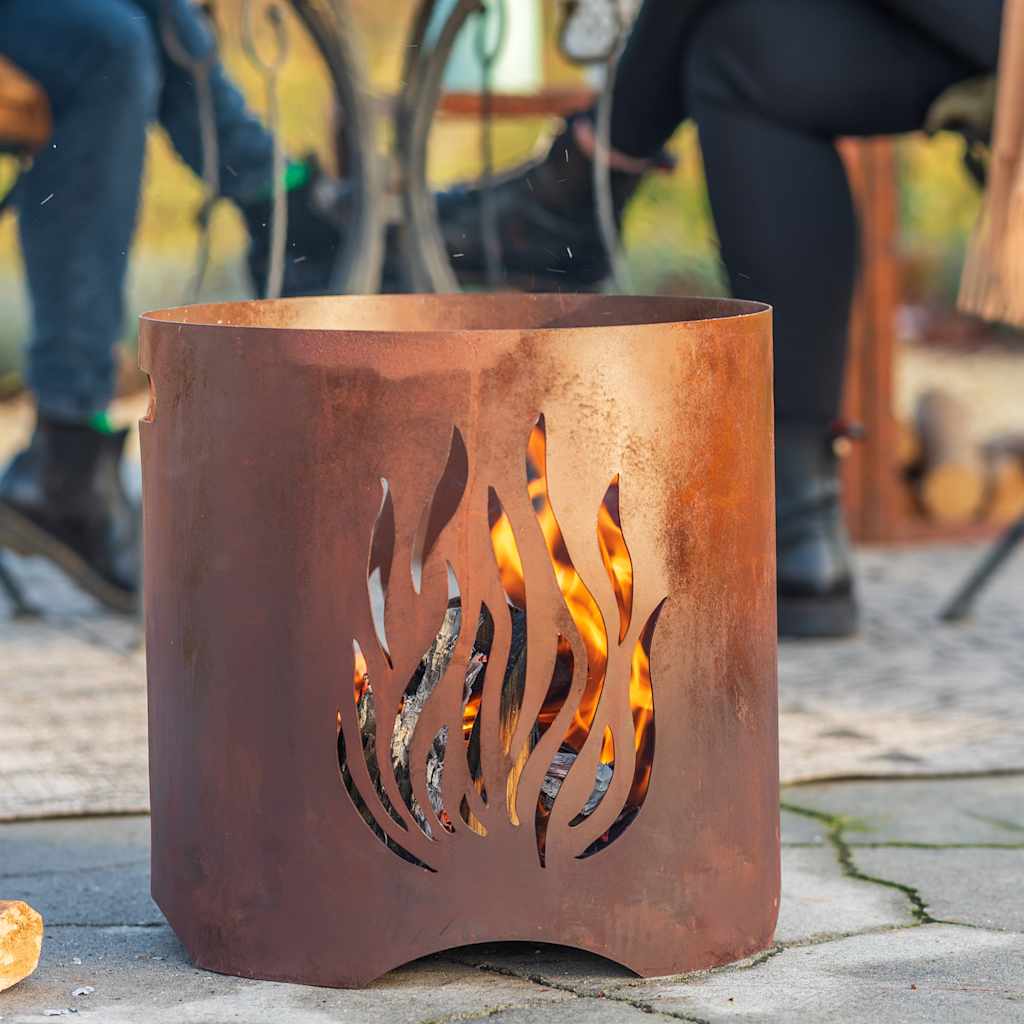 Redfire Garden Kamin Kiruna handgefertigt rostfarben