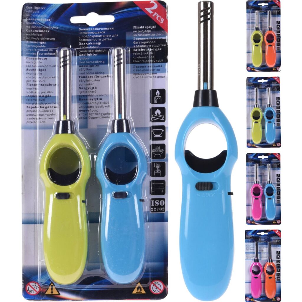 Basic-Feuerzeug 18 cm 2 Stück