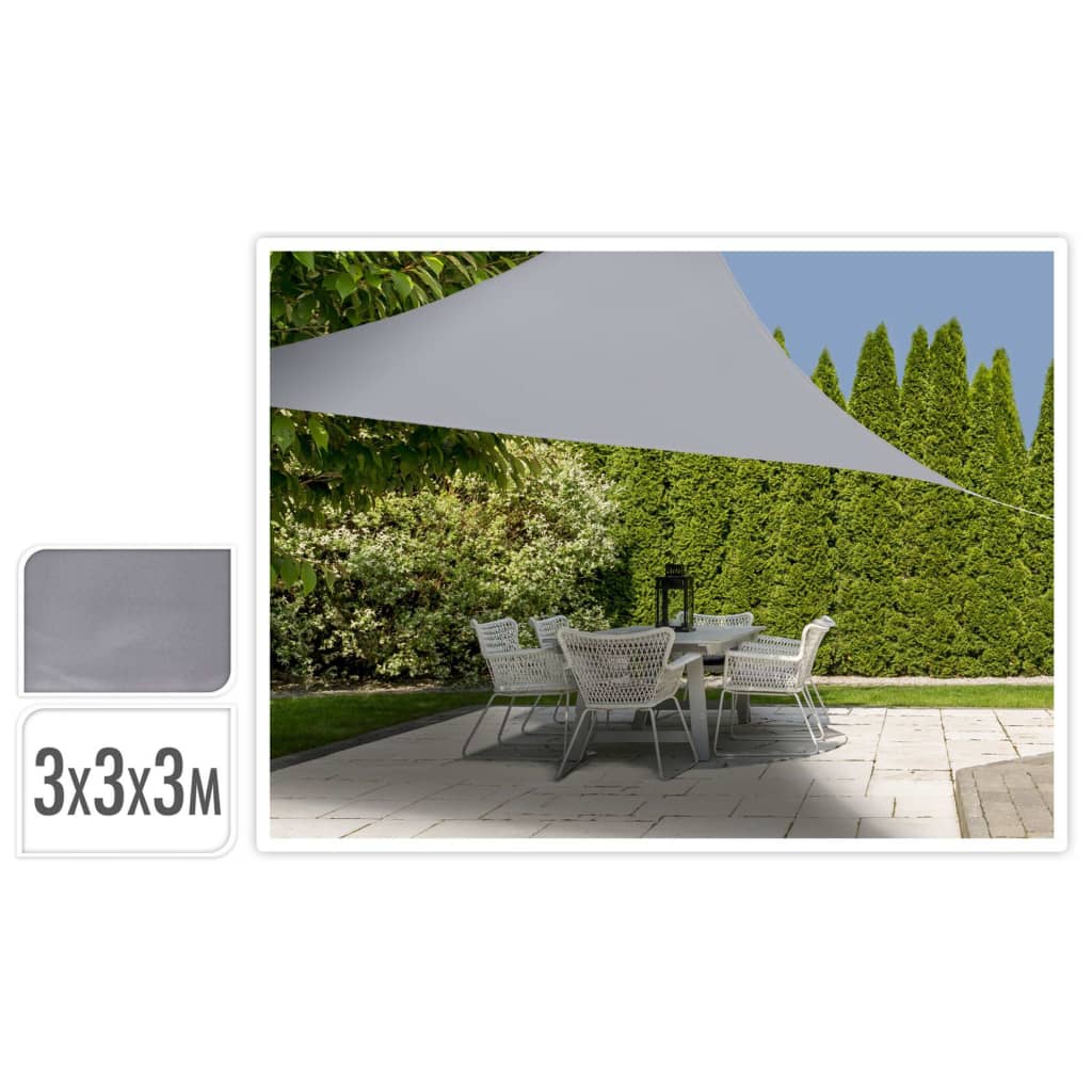 Prograrden Schatten Tuchdreieck 3x3x3 m Grau