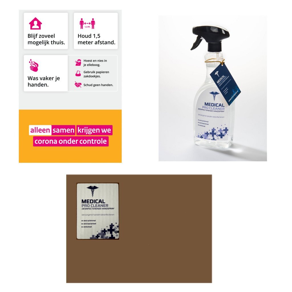 Medical Pro Cleaner Desinfektions-Handspray 750 ml Box 10 Stück