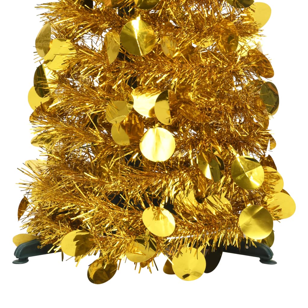 Vidaxl Kunstkerstboom Popup 180 cm Haustier Goldfarbe