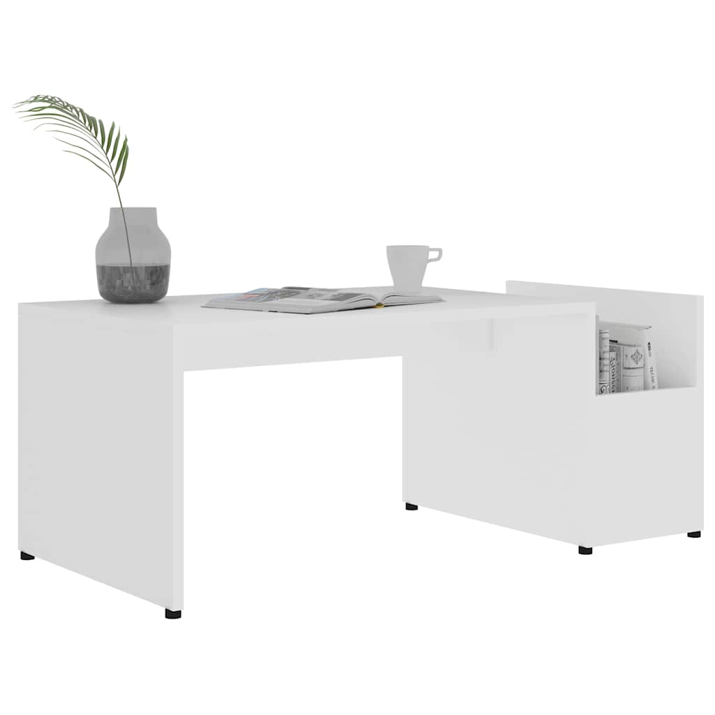 Vidaxl salontafel 90x45x35 cm bewerkt hout wit