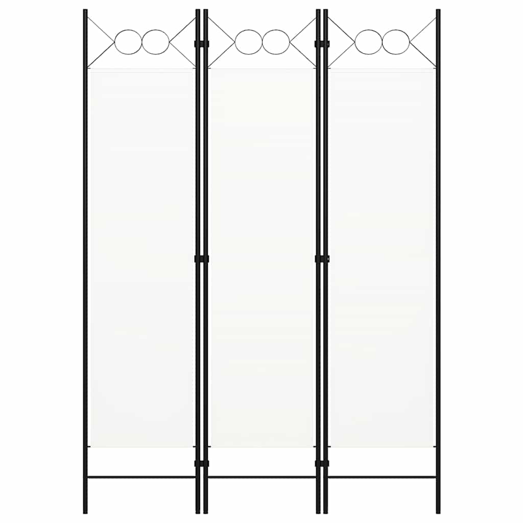Vidaxl kamerscherm met 3 panelen 120x180 cm wit