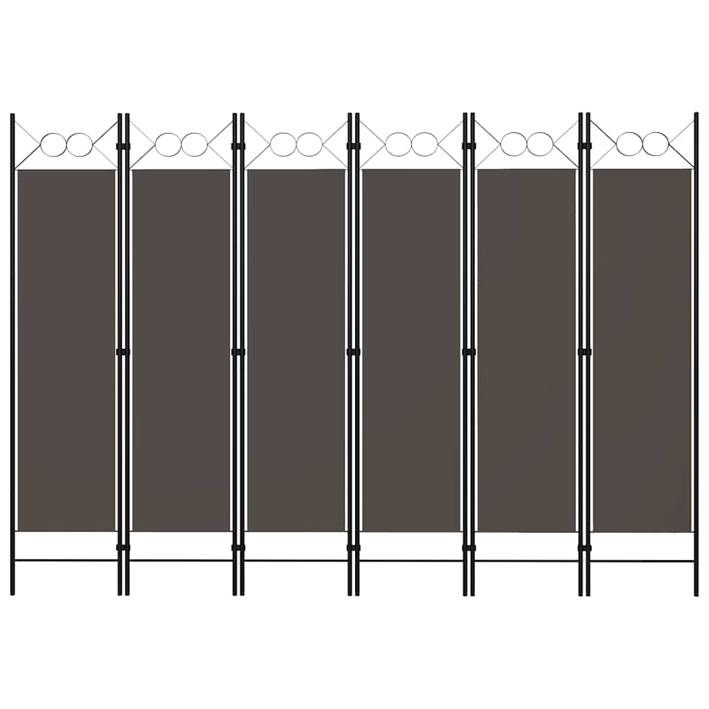 Vidaxl kamerscherm met 6 panelen 240x180 cm antraciet
