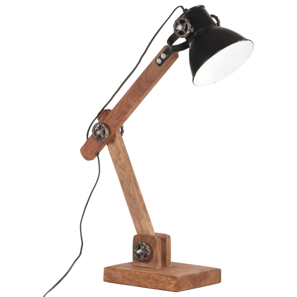 VidaXL Schreibtischlampe Industrie rund E27 58x18x90 cm schwarz