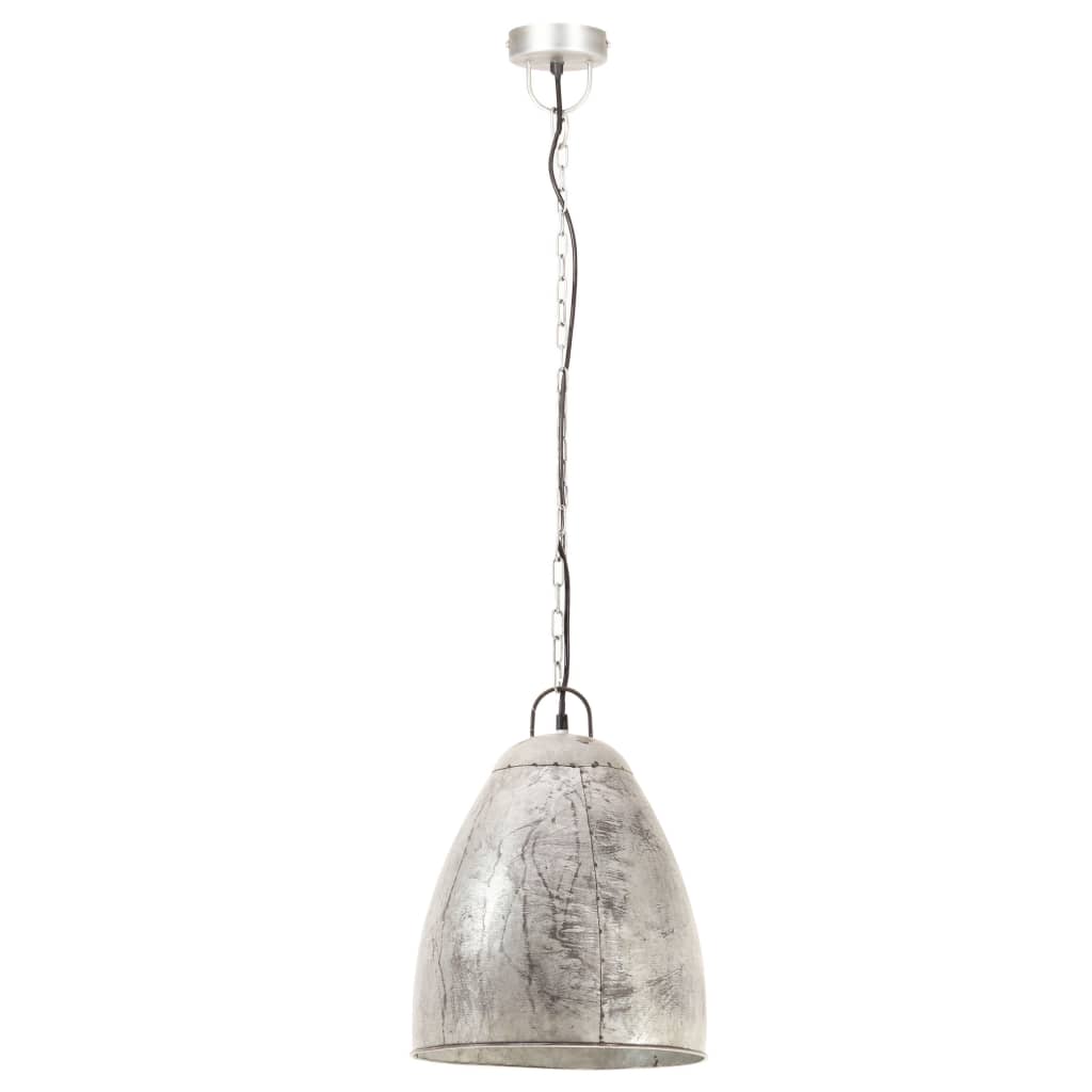 Vidaxx Hängelampe Industrie rund 25 W E27 32 cm silberfarben