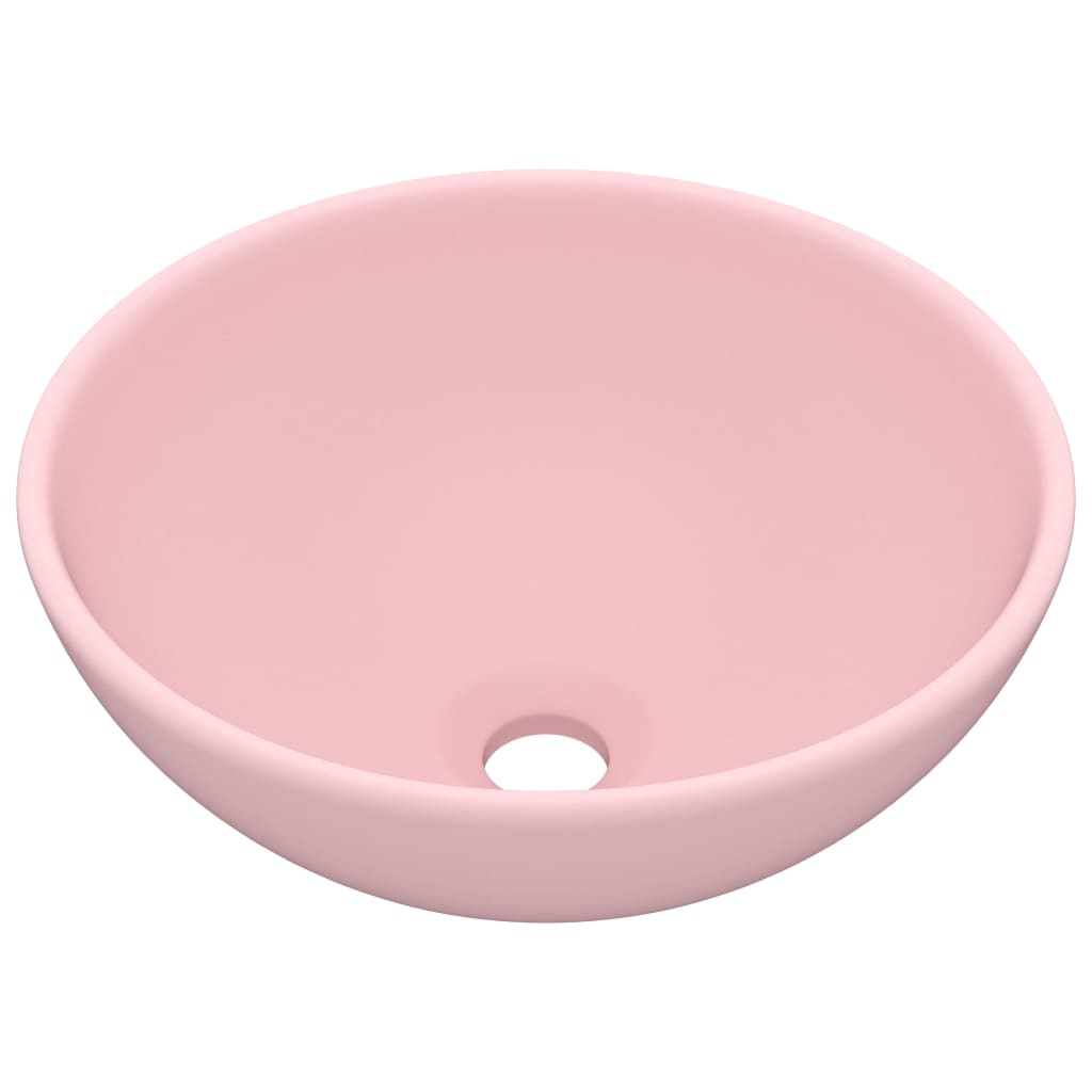 VIDAXL WASHBAIN RUND 32,5 x 14 cm Keramikmatpown