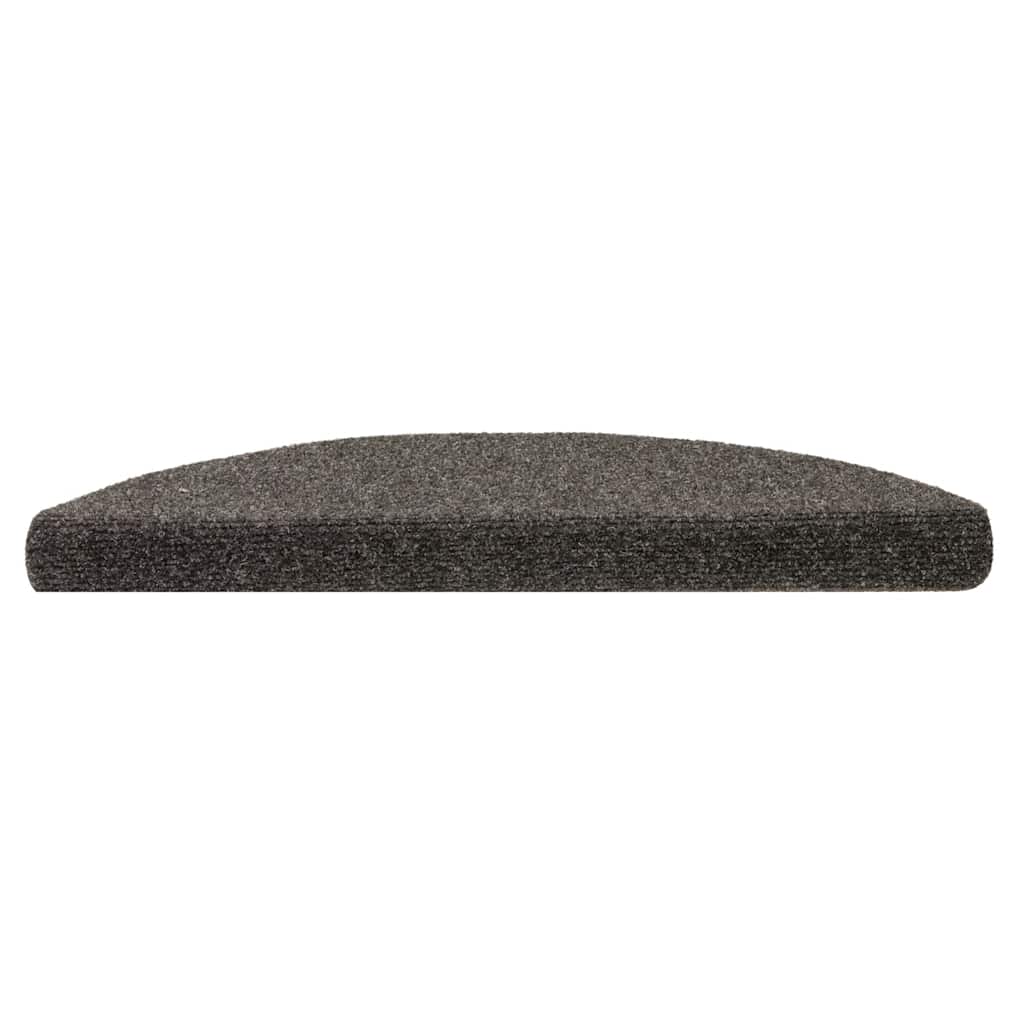 Vidaxl -Treppenmatten Selbstadhäsiv 15 Teile 56x17x3 cm Anthrazithemisphäre