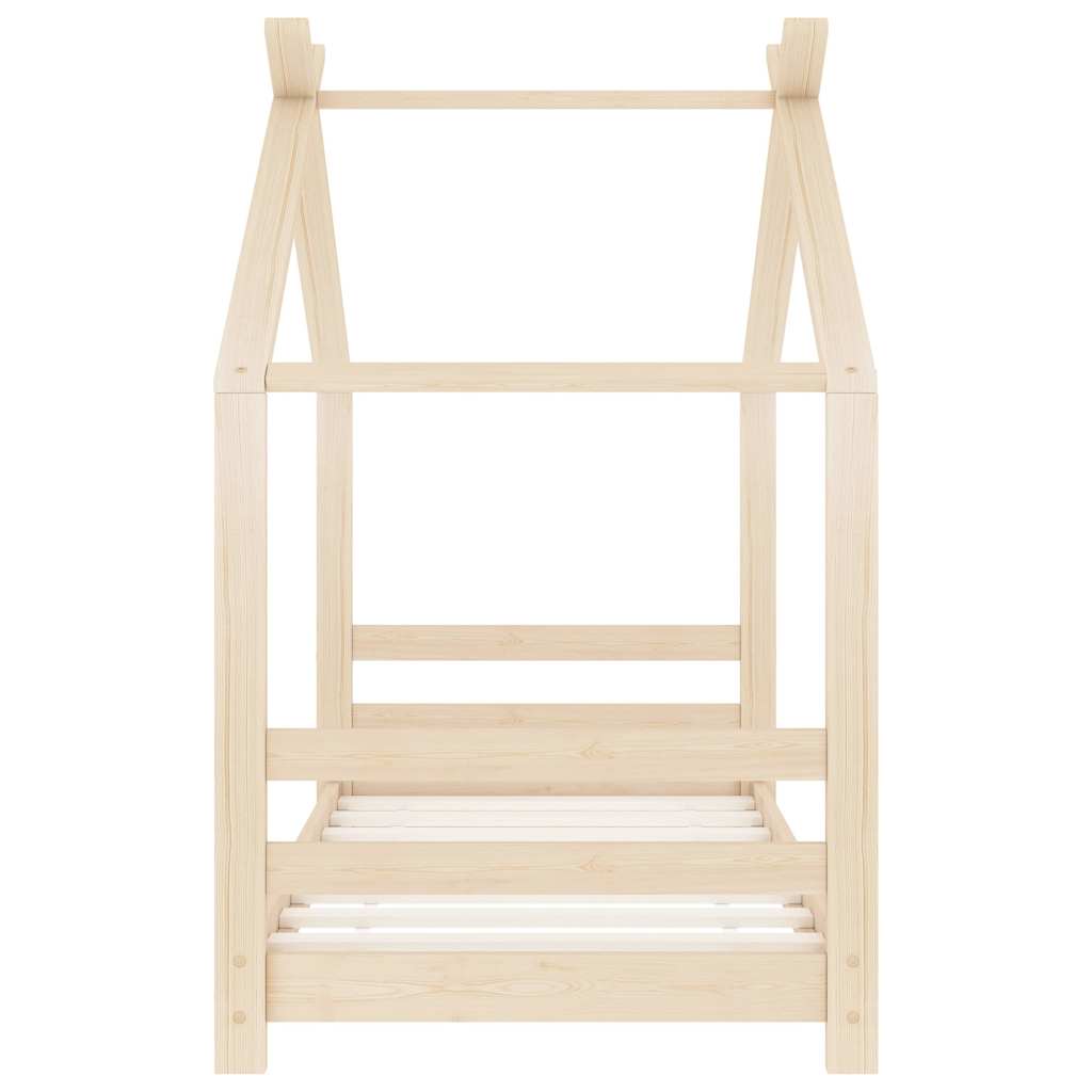 Vidaxl kinderbedframe massief grenenhout 70x140 cm