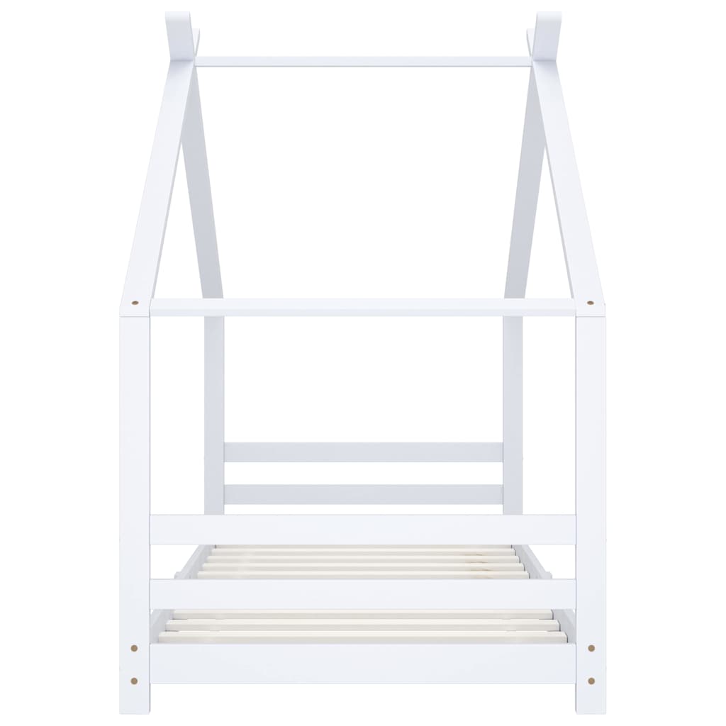 Vidaxl kinderbedframe massief grenenhout wit 90x200 cm
