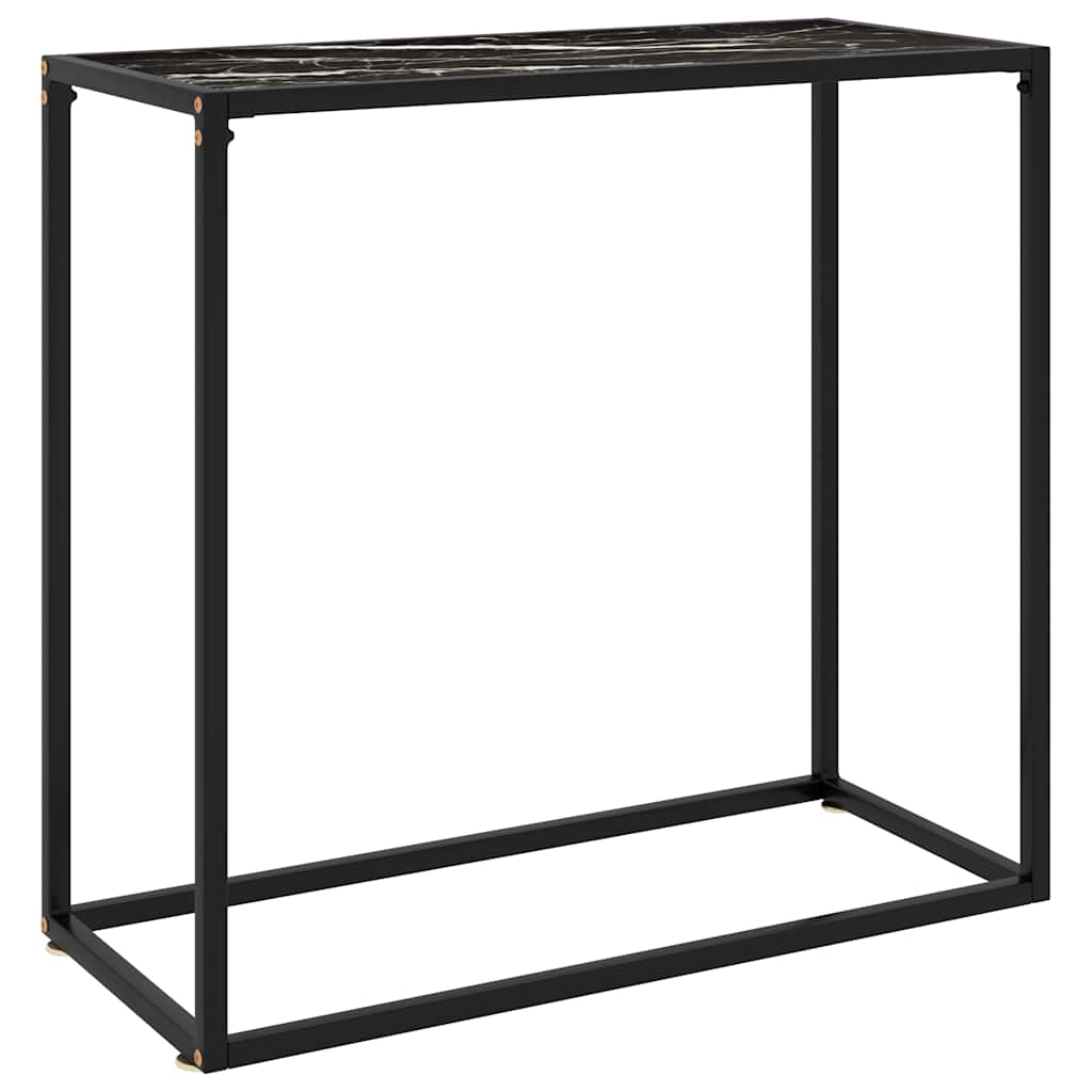 Vidaxl wandtafel 80x35x75 cm gehard glas zwart