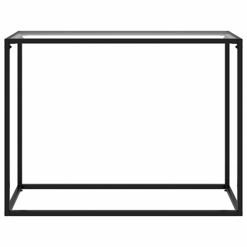 Vidaxl wandtafel 100x35x75 cm gehard glas transparant