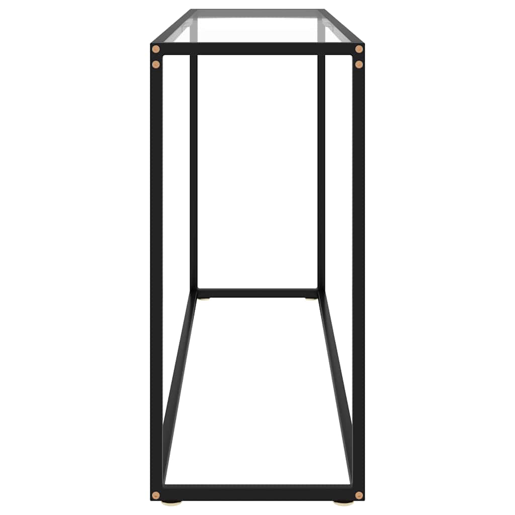 Vidaxl wandtafel 120x35x75 cm gehard glas transparant