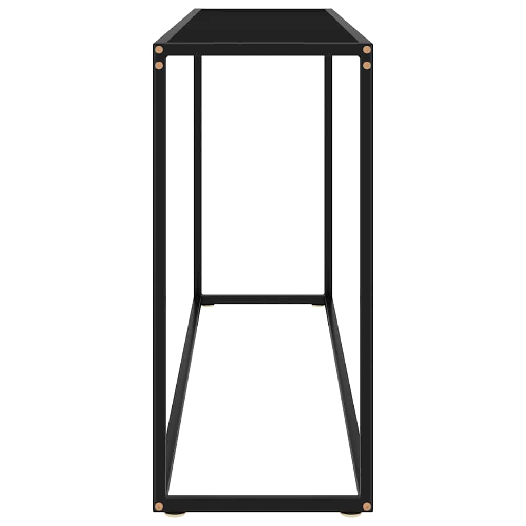 Vidaxl wandtafel 120x35x75 cm gehard glas zwart