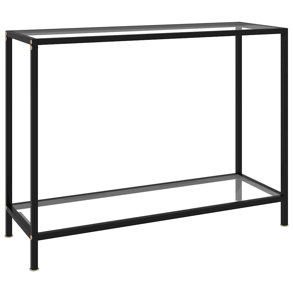Vidaxl wandtafel 100x35x75 cm gehard glas transparant