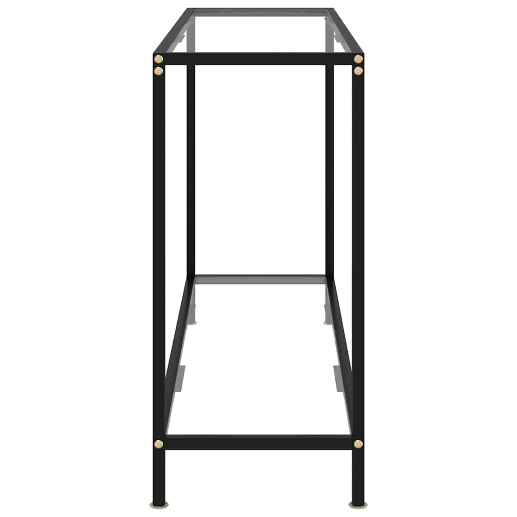 Vidaxl wandtafel 120x35x75 cm gehard glas transparant