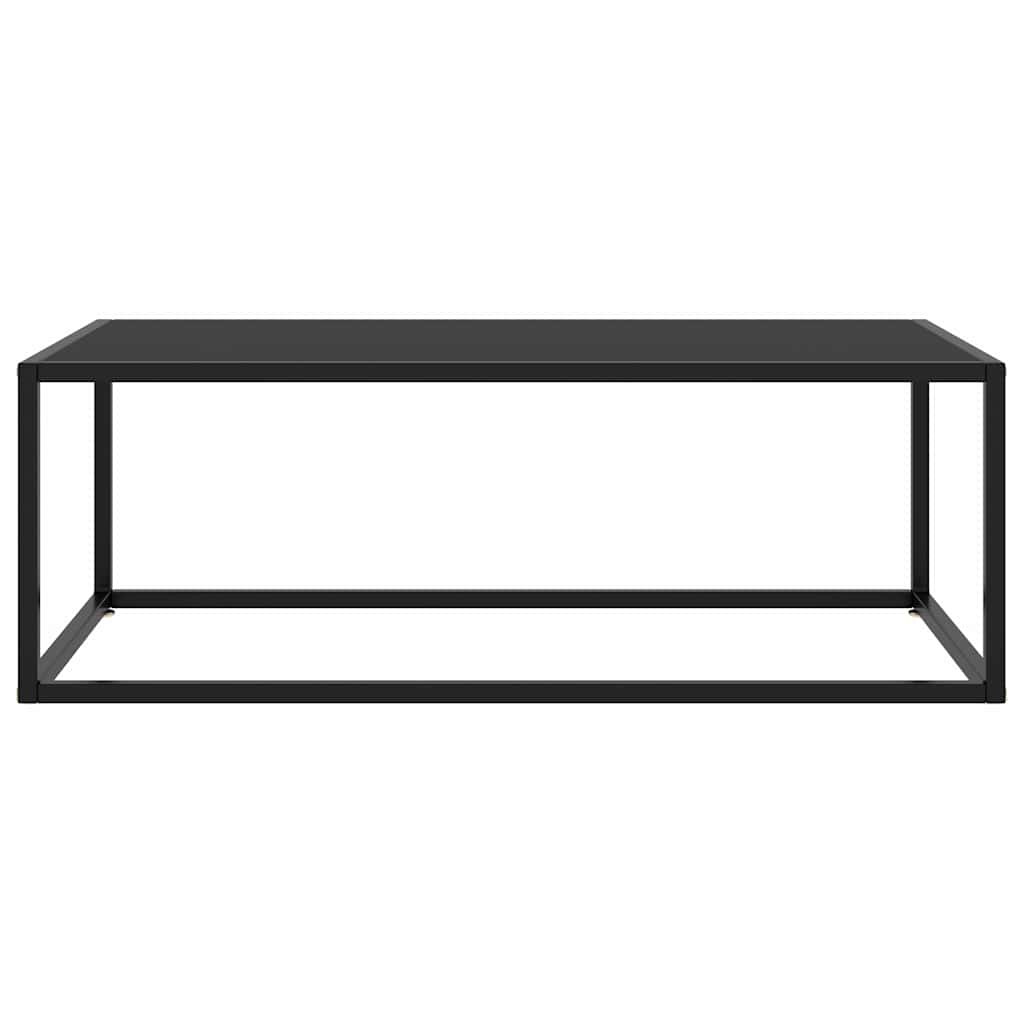Vidaxl salontafel met zwart glas 100x50x35 cm zwart