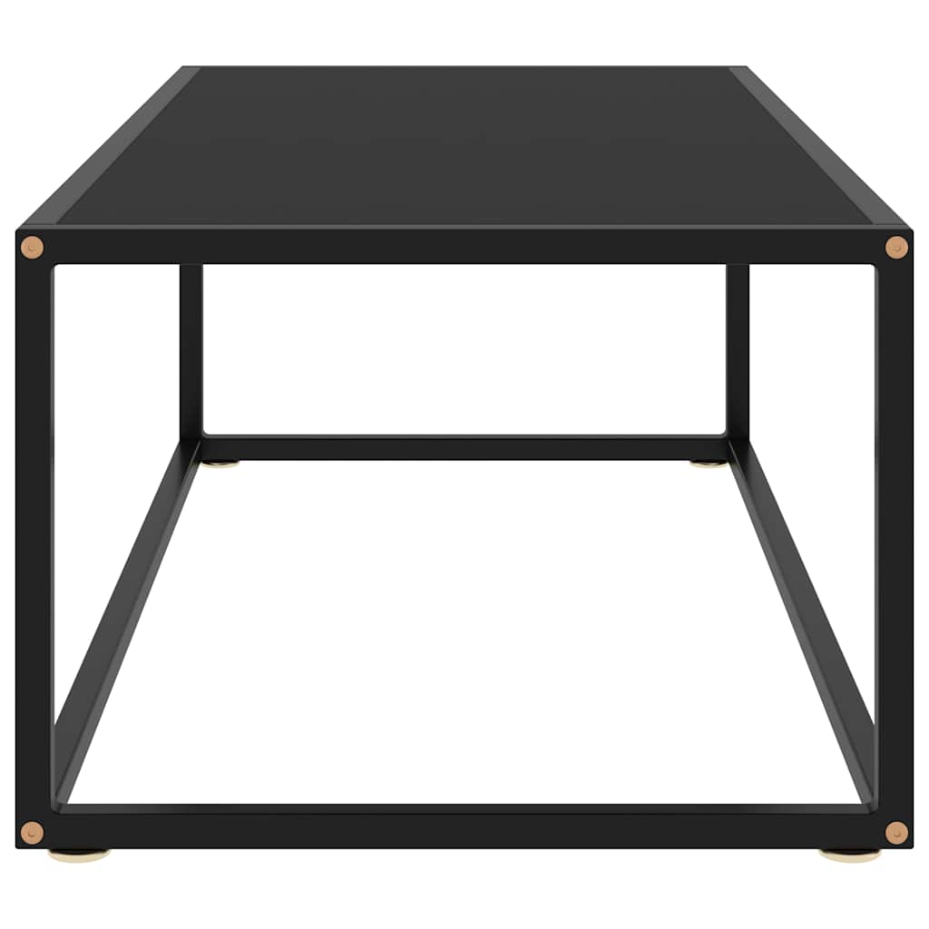 Vidaxl salontafel met zwart glas 100x50x35 cm zwart