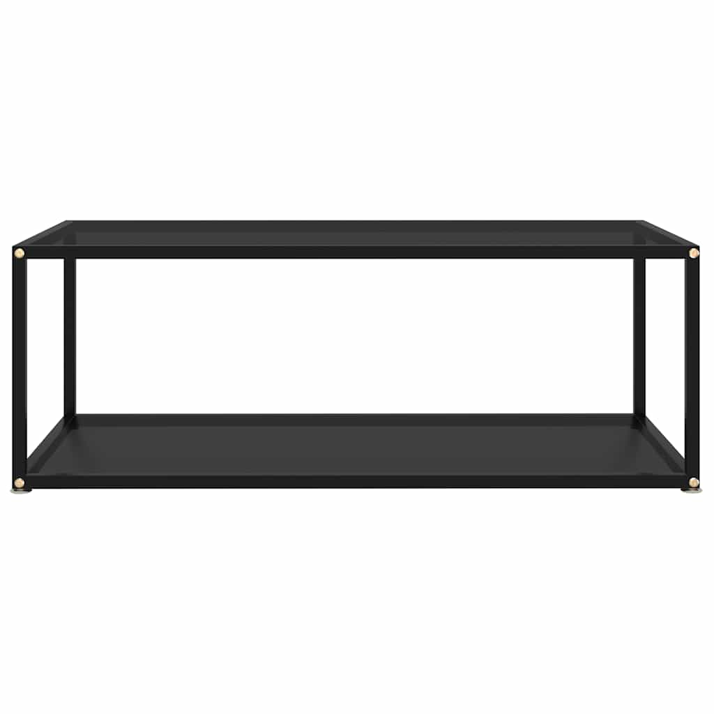 Vidaxl salontafel 100x50x35 cm gehard glas zwart