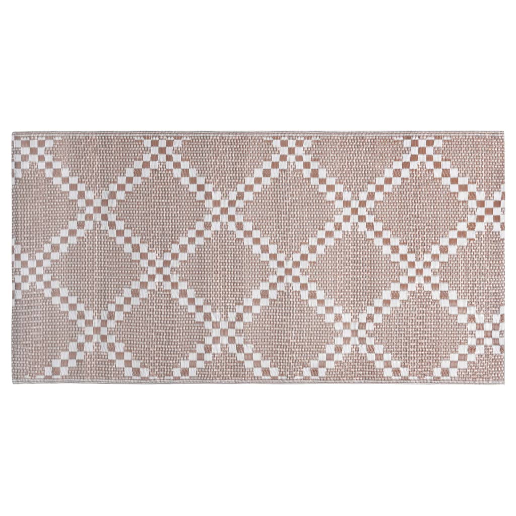 Vidaxl außerhalb des Teppichs Aakil 190x290 cm pp Brown