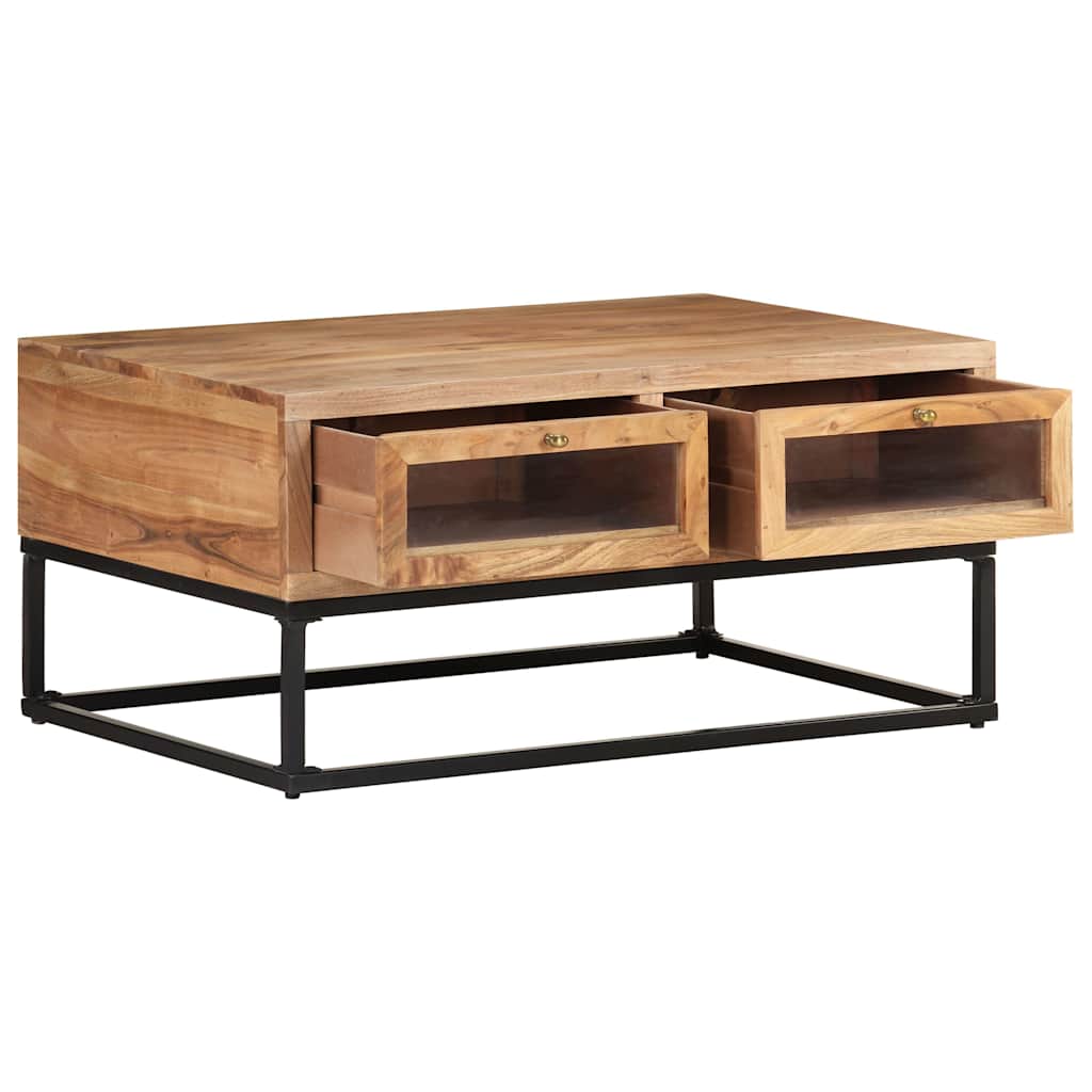 Vidaxl salontafel 90x60x40 cm massief acaciahout