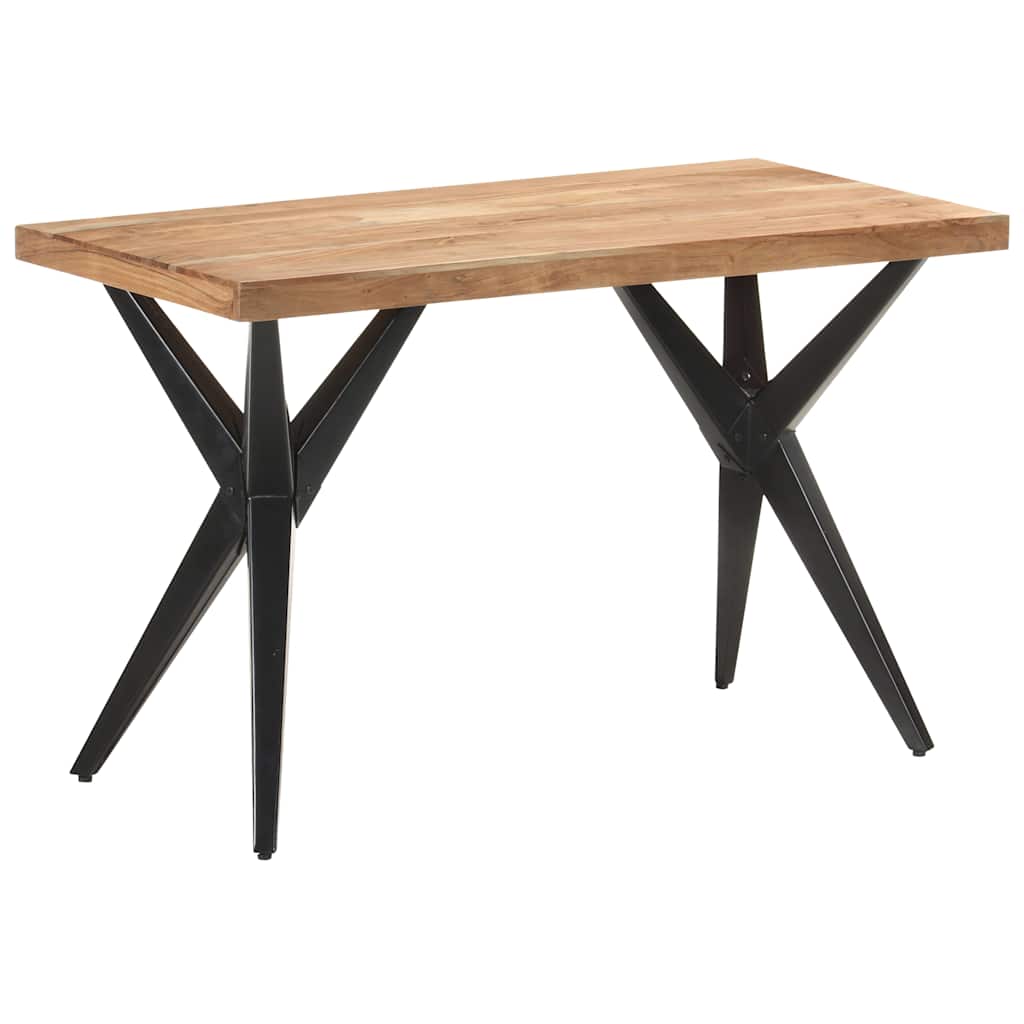Vidaxl eettafel 120x60x76 cm massief acaciahout