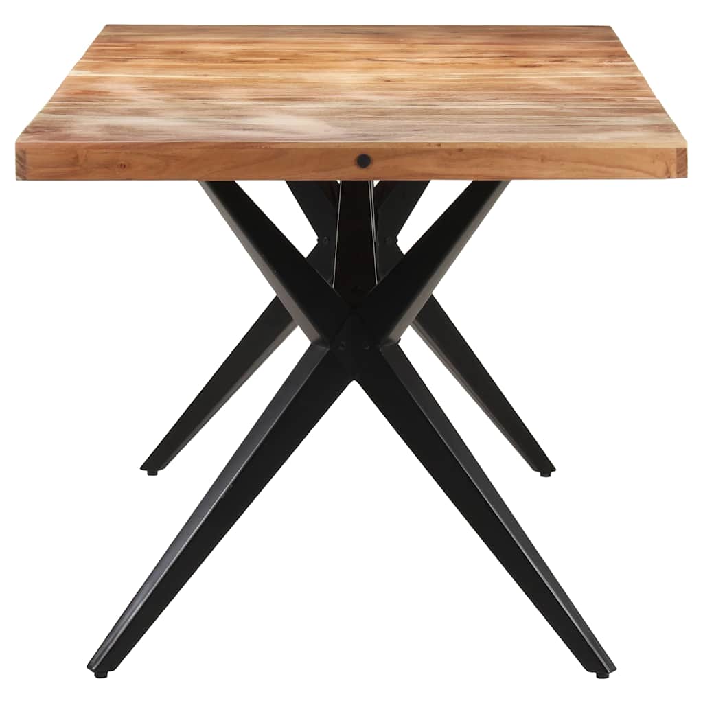 Vidaxl eettafel 160x80x76 cm massief acaciahout