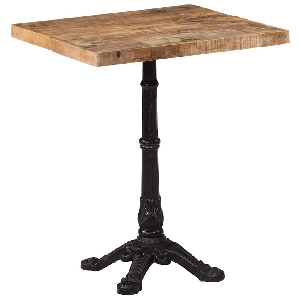 Vidaxl bistrotafel 60x60x77 cm ruw mangohout