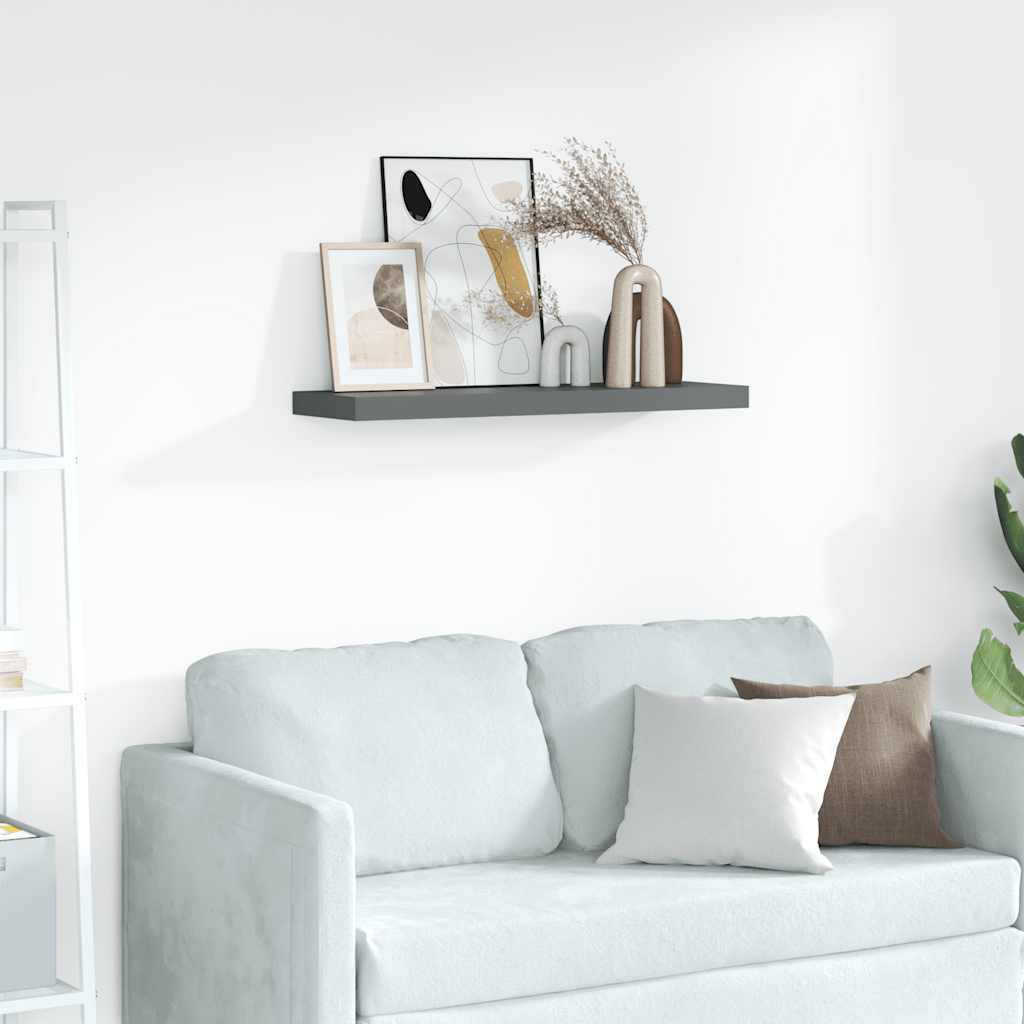 Vidaxl fotoplanken 2 st 80x9x3 cm mdf grijs