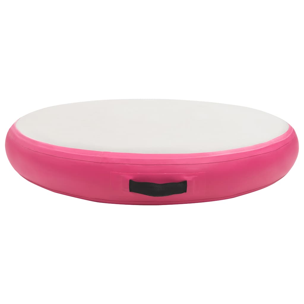 Vidaxl Gymnastics Matte mit Pumpen aufblasbar 100x100x15 cm PVC Pink