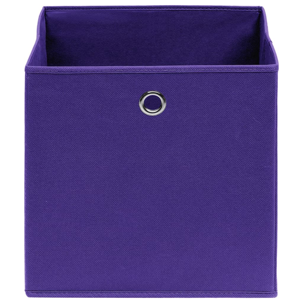 Vidaxx Aufbewahrungsboxen 10 Stück 28x28x28 cm Vliesstoff lila