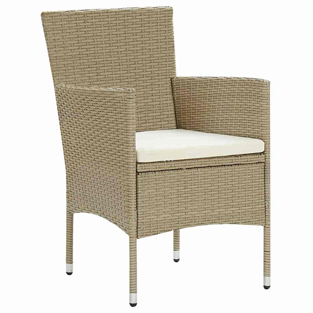 Vidaxl tuinstoelen 4 st poly rattan beige
