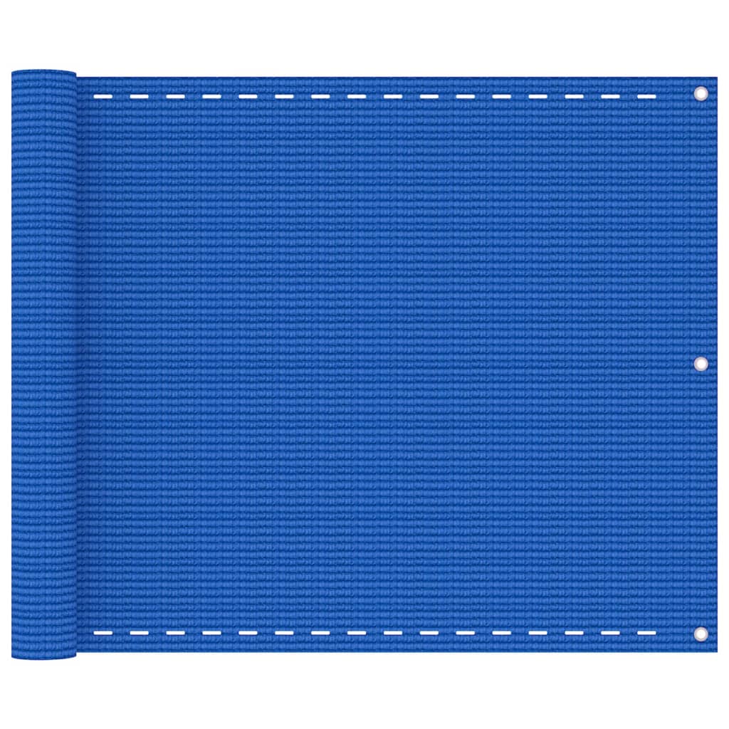 Vidaxl Balkon Bildschirm 75x600 cm HDPE Blau