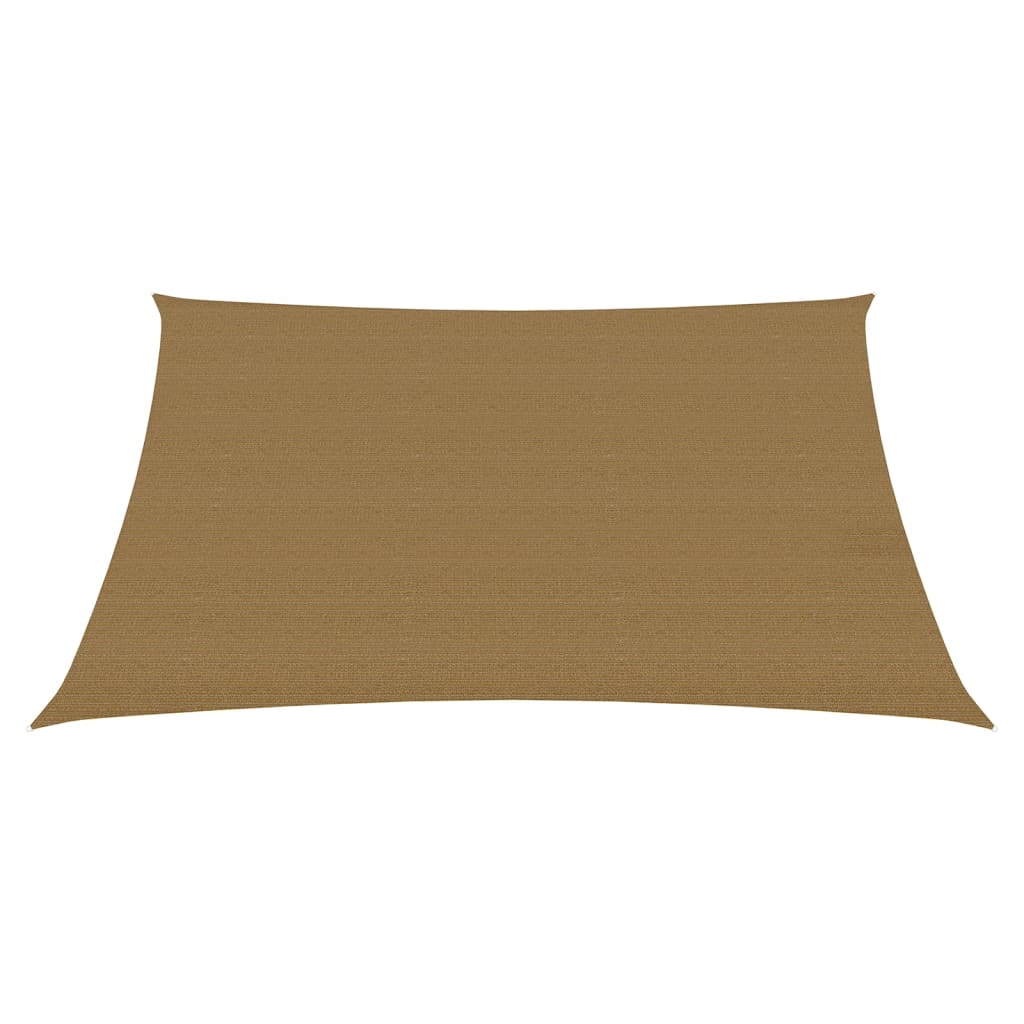 Vidaxl Zonnezeil 160 g m² 6x6 M HDPE Taupe