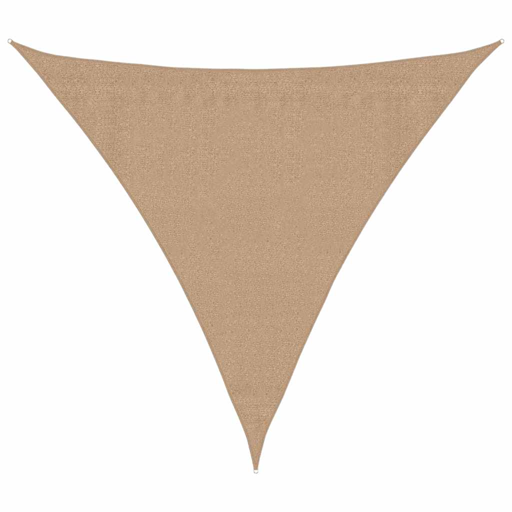 Vidaxl Zonnezeil 160 g m² 3,6 x 3,6 x 3,6 M HDPE Taupe