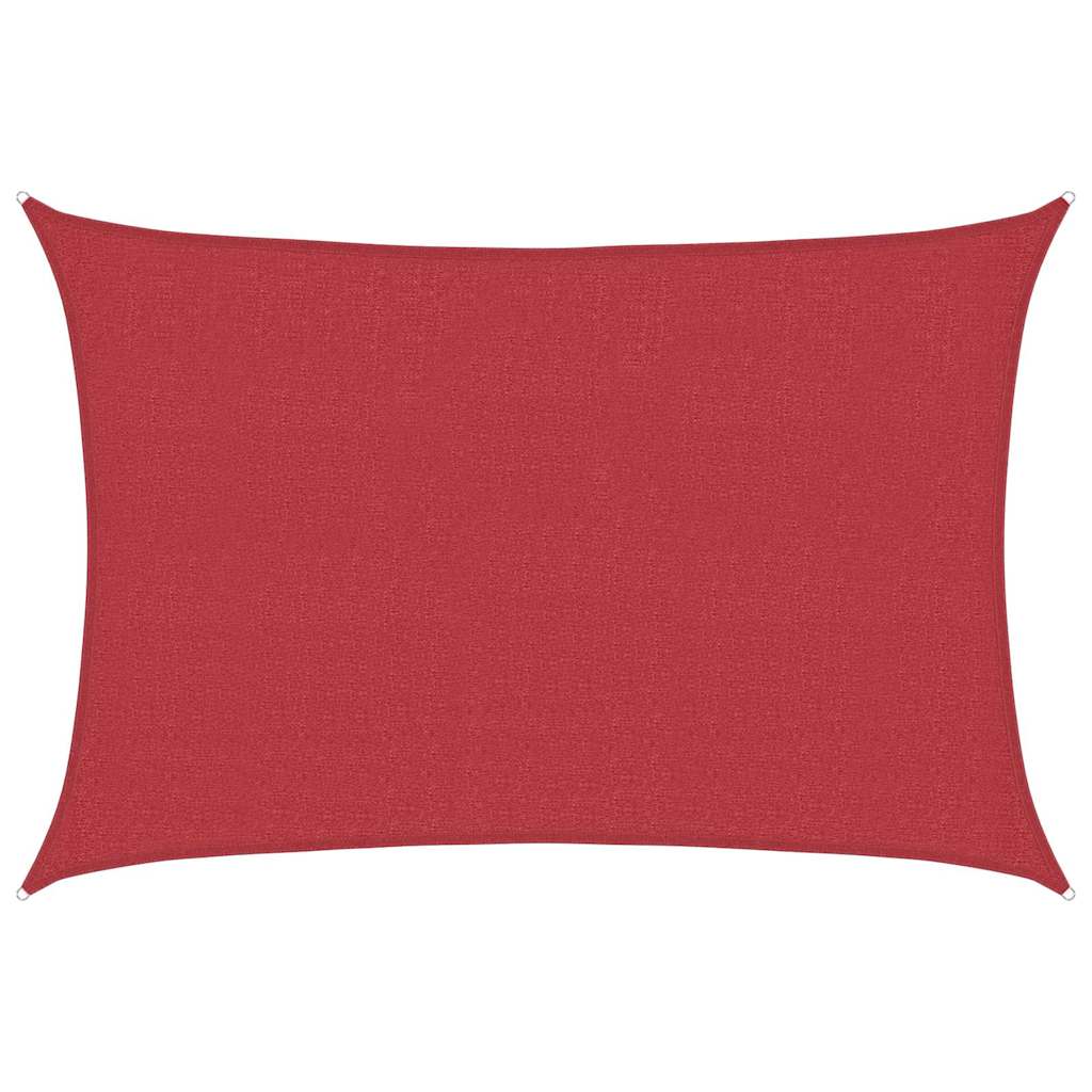 Vidaxl Zonnezeil 160 g m² 3,5 x 4,5 M HDPE -Rot