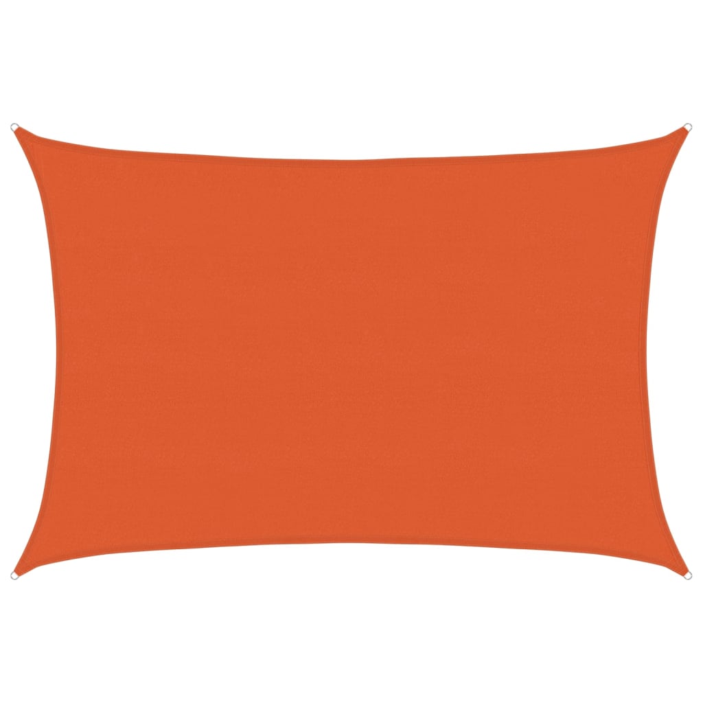 Vidaxl Zonnezeil 160 g m² rechteckig 5x7 M HDPE Oranje