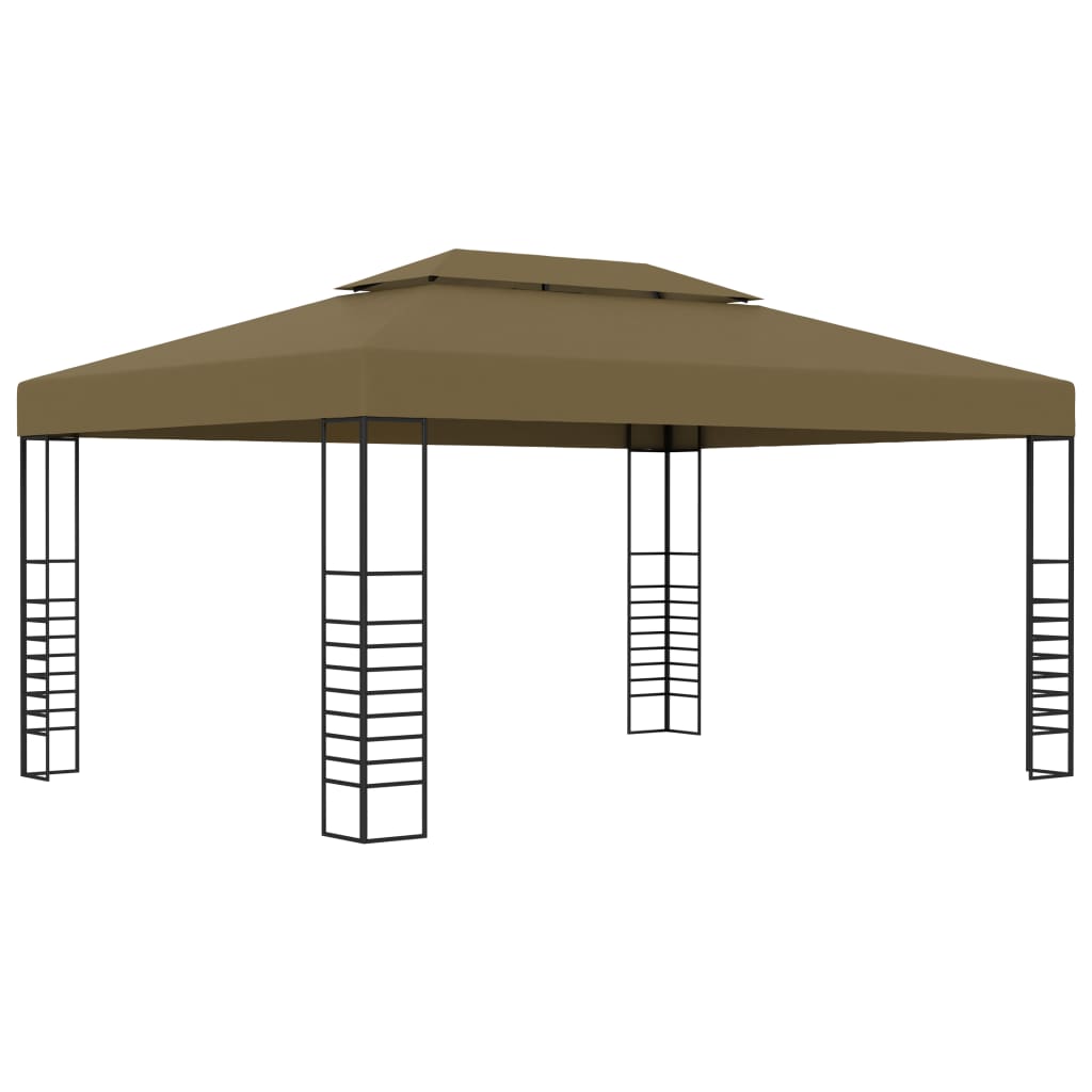 VidaXL Pavillon 180 g m² 3x4 m Taupe