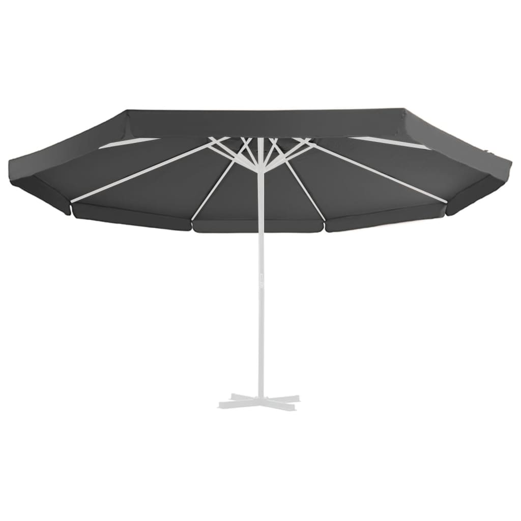 VIDAXL -Ersatztuch für Parasol 515 cm Anthrazit -geläutet
