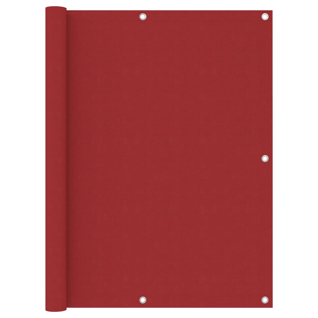 Vidaxl Balkon Bildschirm 120x600 cm Oxford Stoff rot