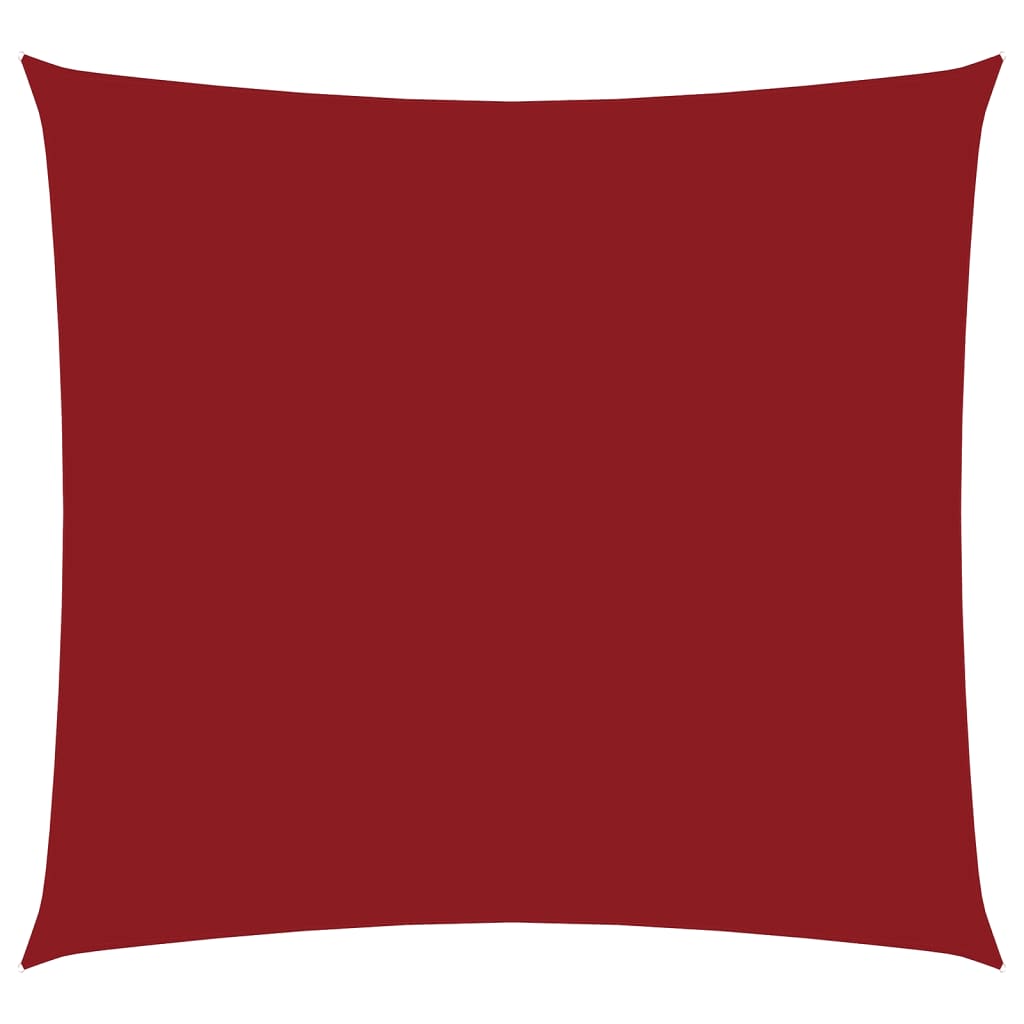 Vidaxl zonnescherm vierkant 3,6x3,6 m oxford stof rood