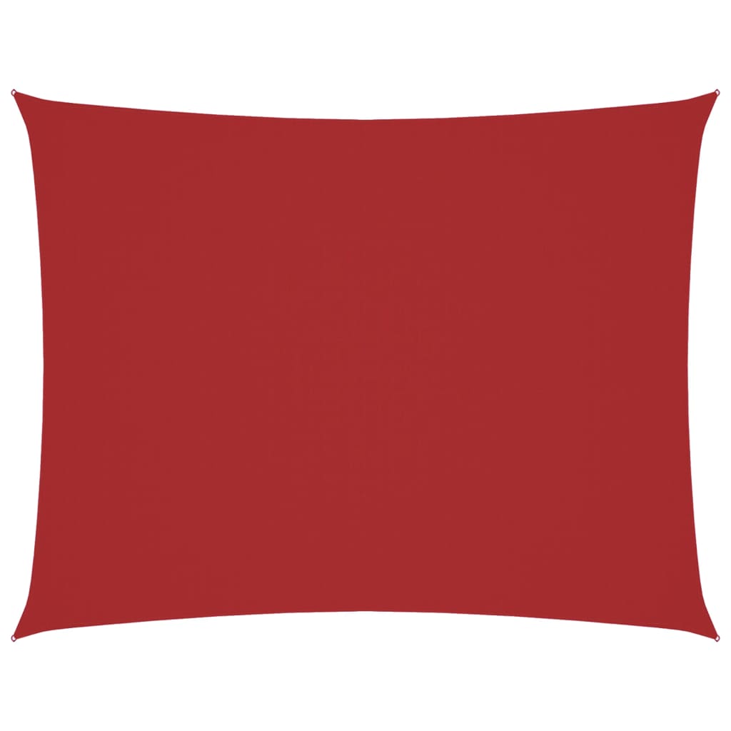 Vidaxl schaduwdoek rechthoekig 2x3,5 m oxford stof rood
