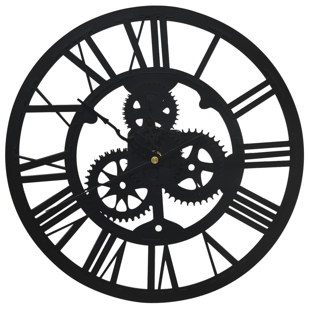 VidaXL Wanduhr 30 cm Acryl schwarz