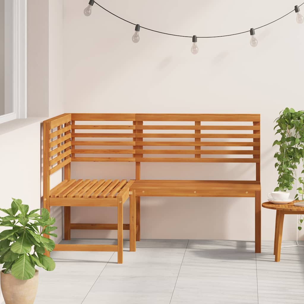 Vidaxl tuinhoekbank 140 cm massief acaciahout