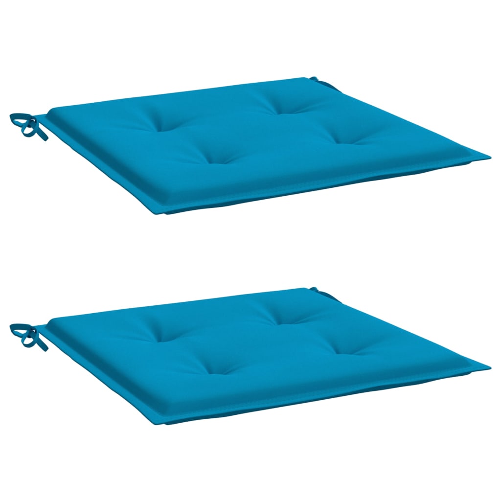 Vidaxl Gartenstuhl Kissen 2 ST 40x40x3 cm Oxford Stoff Blau