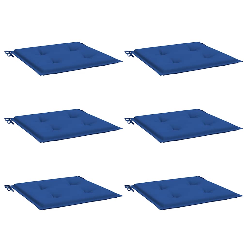 Vidaxl Gartenstuhl Kissen 6 Stcs 40x40x4 cm Oxford Fabric Royal Blue
