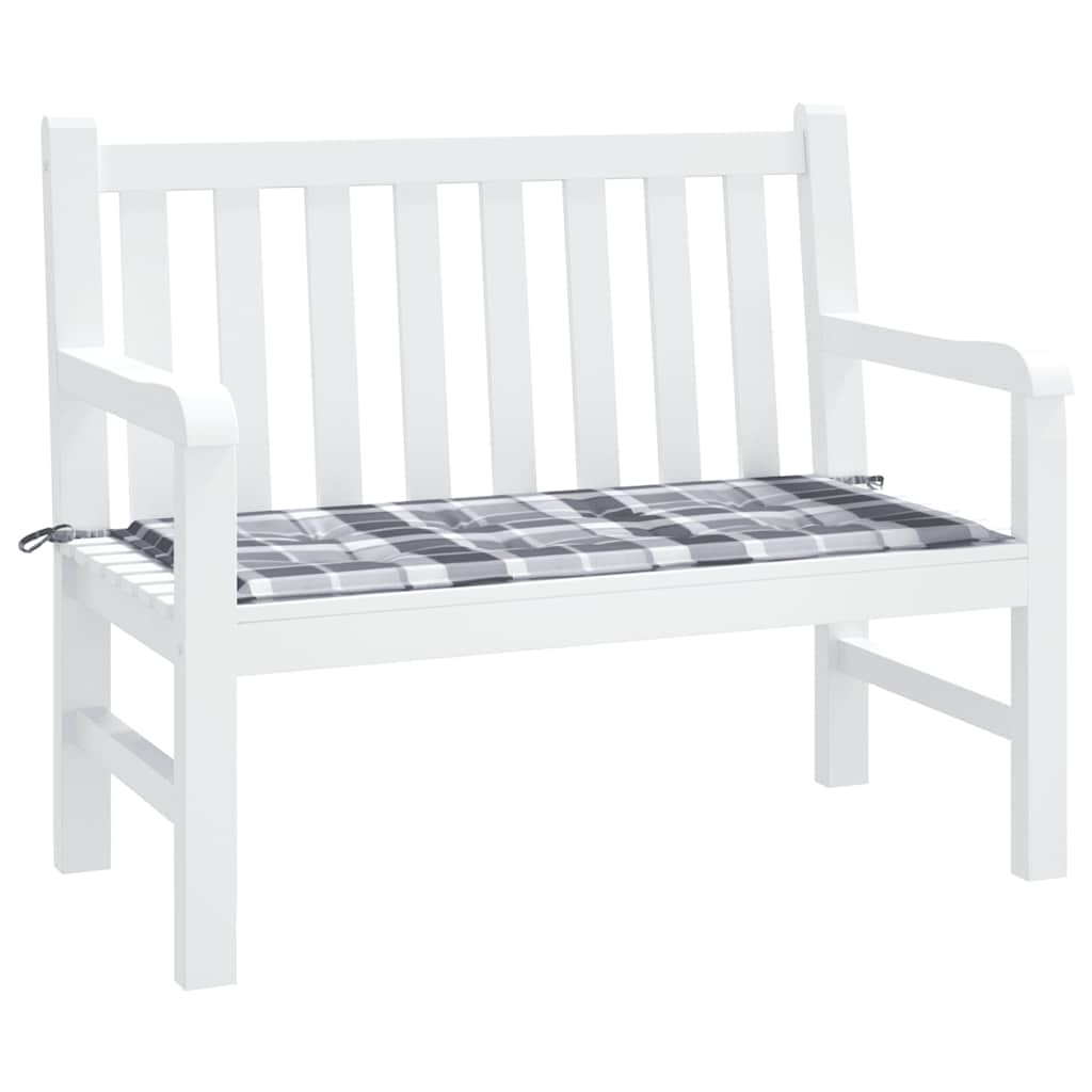 Vidaxl Gartenbank Kissen 120x50x4 cm Oxford Stoff Diamond Muster grau